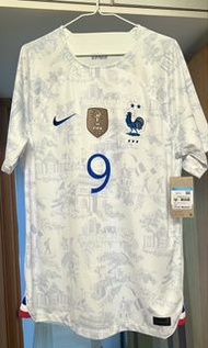 BNWT 法國國家隊 2022 年世界盃客場球衣，Giroud 9號 M碼