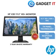 [Limit 2unit per order] HP V20 19.5" HD+ MONITOR (VGA + HDMI) 3 YEAR WARRANTY - 1H849AA