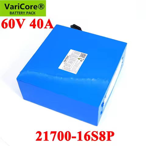 VariCore 60V 40AH 21700 16s8pLithium Battery pack Built in BMS protection Electric equipment 800w 10