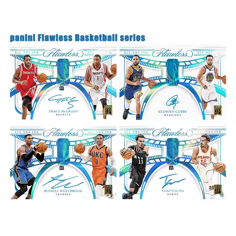 Diy Homemade Panini Flawless Basketball Series Russell Westbrook Curry Tracy Mcgrady Collection Card