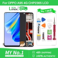 Original LCD with Frame For OPPO A95 4G CPH2365 / A95 5G / Reno6 Lite LCD Touch Display Screen Digit