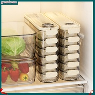 greatdream|  Efficient Food Storage Box Stackable Dumpling Box Transparent Dumpling Storage Box for Refrigerator Food Preservation Container