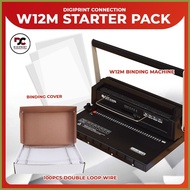 ✈ ♙ ☪ OFFICOM Wire Binding Machine Package W12M A4 Heavy Duty Binder FREE Double Loop Wire + Bindin