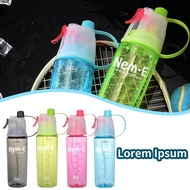 600ml Spray Cold Water Bottle Sublimation Mist Water Bottle Reusable Gym Sports Plastic Bottle Y1u8
