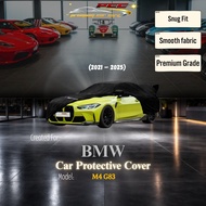 BMW M4 G83 (2021–2025) WING Car Cover Logo Printed Protecting Elastic Fabric Anti-Scratch For BMW M4