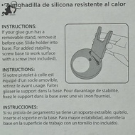 LISHU Hot Melt Glue Gun Stand Prevent Glue Gun Spillage Portable Stand Glue Gun Nozzle Anti-Stick An