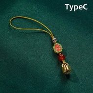 Liontin Gantungan Kunci Tun Jin Shou Keberuntungan Berbahan Stainless Steel  / Aksesori Feng Shui de