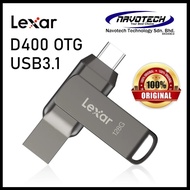 LEXAR D400 OTG 32GB 64GB 128GB TYPEC + USB DUAL DRIVE D400 USB 3.1 TYPE-C OTG FLASH DRIVE