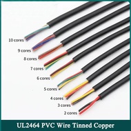 5Metres Black UL2464 Power Cable 22/24/26/28AWG  2/3/4/5/6/7/8/9/10 Core Signalling Control Cable Am