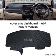 Cover Alas Dashboard Honda BRIO RS SATYA Mobil Pelindung Dasbor Kulit Variasi Aksesoris Interior