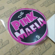 Car Sticker Pink Mafia warning