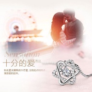 999 Clavicle Chain Sterling Silver Box Chain Pure Silver Necklace Wholesale Female Pendant Pendant D