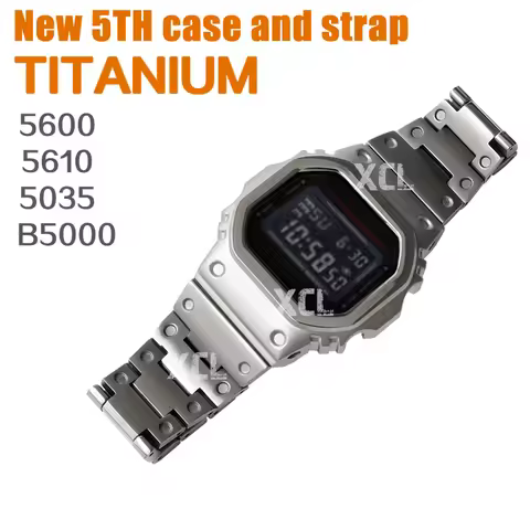 Titanium Alloy 5600 5610 GW5000U GMWB5000 Mod Kit For DW5600 G5600E GWM5610 GWB5600 Metal Case Mech 