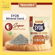 Nanovet® Syok Mineral Sand Natural Cat Litter / Pasir Kucing Nanovet