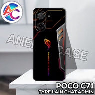 AC36/Case poco C71/ GAMING Motif poco C71/casing poco C71 Silicone poco C71