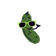 [Custom Velcro patch]HK.666 cucumber embroidery 3D Velcro Patch /Badges/armband/Emblem Decorative Fo