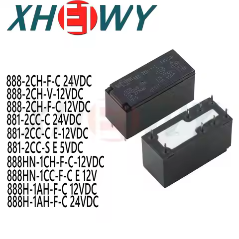relay 888-2CH-F-C 888-2CH-V 888HN-1CH-F-C 888HN-1CC-F-C 888H-1AH-F-C 881-2CC-C 881-2CC-S 5VDC 12VDC