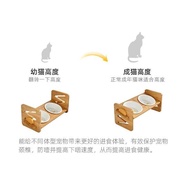 Mangkuk Kucing Seramik Serong Kaki Tinggi Mangkuk Makanan Kucing Mangkuk Makan Kucing Mangkuk Air Hi