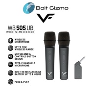 Vinnfier VF WB505 UB 2 Wireless Microphone 6.5mm Jack Mic Received Type-C Rechargerble Microphone