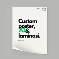 Custom A3 Poster / Print Poster / Print A3 Size Poster / Laminated Print