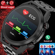 Health Smart Watch Blood Sugar Blood Lipid Uric Acid HRV Monitor ECG+PPG 360*360 HD Bluetooth Call Smartwatch For Huawei Xiaomi