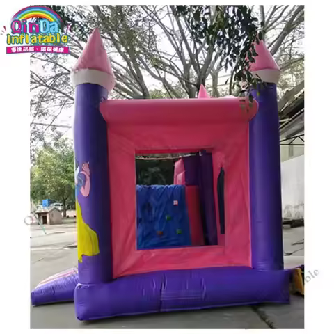 7*4*3M Inflatable Princess Bouncy House,Halloween Party Toys Inflatable Princess Carriage Bounce Cas
