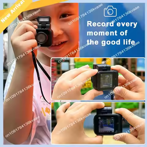 M01K Monoreflexes Style Mini Camera HD1080P CMOS With LCD Screen Flash Lamp And Battery Dock Portabl