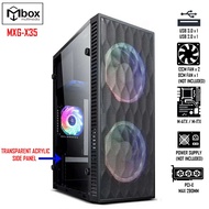 🔥🔥(STOCK READY MCG-X35)🔥🔥MBOX PREMIUM M-GAMING M-ATX Casing With Transparent ACRYLIC Side Panel