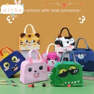 WINTE Cartoon Stereoscopic Lunch Bag,  Cloth Thermal Insulated Lunch Box Bags, Lunch Box Accessories Thermal Bag Portable Tote Food Small Cooler Bag