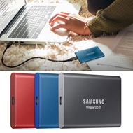 T5 500GB 1TB 2TB Solid State Drive Fast Transfer Speed Large Capacity Ultra-thin Shockproof High Efficiency Safe Storage Mini Type-C Portable External SSD Mobile Hard Disk for Laptop T5 Compact Mobile