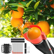 Fruits Catcher Basket Stainless Steel Fruits Picker Tool Length Adjustable Fruits Catcher Basket Eff