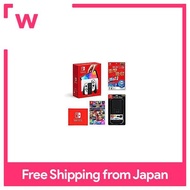 Nintendo Switch (OLED model) Joy-Con(L)/(R) White + OLED protective film for Nintendo Switch (OLED model) Multifunctional + Nintendo Switch Exclusive Smart Pouch EVA Black + Mario Kart 8 Deluxe - Switch (Nintendo Switch...