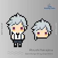 GANTUNGAN Atsushi Nakajima Keychain Bungo Stray Dogs Keychain Merchandise Anime Handmade Knotty Tale