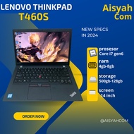Laptop Lenovo ThinkPad T460s Core i5 / i7 Ram 20gb Ssd 512gb Mulus