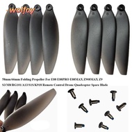 YOLANDA Folding Propeller Blades, Black Universal Remote Control Drone Parts, Plastic 58mm/66mm Quad