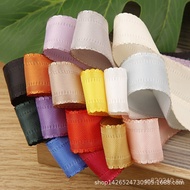 Packaging Polyester Shoe Flower Ribbon Material Hair Accessories Striped Clothing Wave Edge Bow Lace