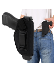 1 件高級槍套,適用於小型槍支- 隱藏式攜帶的內腰帶束- 適合男士和女士- 包含狩獵和射擊配件隱藏式腰部皮套,適合男士和女士,與glock、ruger、smith &amp; Wesson 等手槍相容於m&amp;p 40 Shield Bodyguard、sig Sauer、beretta、1911、smith &amp; Wesson Shield 等。它可用作手槍皮套、槍械套、武器套,並適用於牛仔褲等配件。