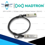 𝗠𝗔𝗗𝗧𝗥𝗢𝗡® SFP-10G-DAC 10G SFP+ DAC Passive Direct Attach Copper Twinax Cable