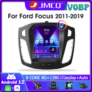 IVOBP JMCQ 9.7 "2 Din Android 12วิทยุติดรถยนต์สำหรับ Ford Focus 3 Mk 3 2011 2012-2019เครื่องเล่นภาพเคลื่อนไหวหลายชนิด2Din Carplay Auto DVD QPIVB