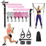 Bar Pilates Fitness Equipment Cross-Border Bar Tension Bar Three-Section Tensioner Fitness Set Rope 