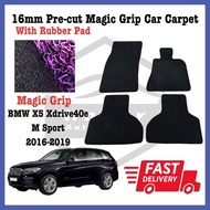 BMW X5 XDRIVE40E M SPORT 2016-2019 CARPET 16MM MAGIC GRIP