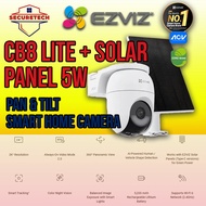 Ezviz CB8 Lite Kit 4MP Pan & Tilt Weatherproof WiFi Security CCTV Camera With Battery Solar Panel 5W