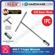 REWIN WBT T-TYPE WRENCH SIZE(MM): 8 / 9 / 10 / 11 / 12 / 13 / 14 / 15 / 16 / 17 / 18 / 19