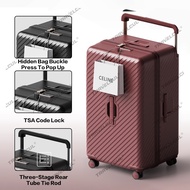 TRAVELCUL 22/26 Inch Luggage Bag Travel Extra Handle Suitcase Large Capacity Luggage