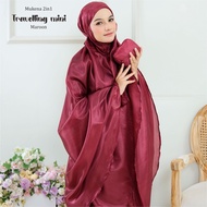 2 in 1 Adult Mukena Traveling Mini Small Lightweight Prayer Equipment Does Not Eat V4E0