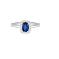 Lee Hwa Jewellery Blue Sapphire Luxurion Ring