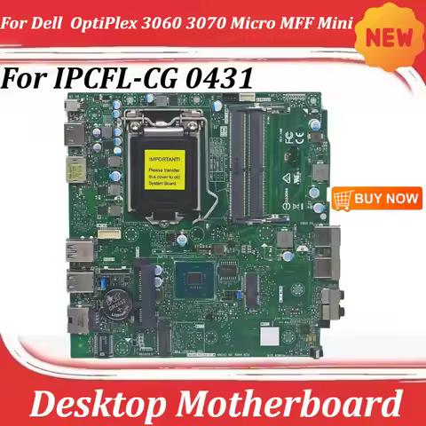 For Dell OptiPlex 3060 3070 Micro MFF Mini Desktop Motherboard IPCFL-CG 0431 DP/N:ONVOM7 for Motherb