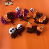 Pet Halloween Pumpkin Ghost Hat Cat Dog Festival Party Ghost Festival Knitted Headband