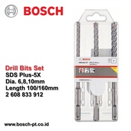 Bosch SDS Plus-5X Hammer Drill Bits Set Of 3 Pcs Concrete Drill Bits Set