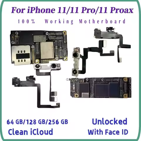 Unlocked Logic Board For iPhone 11/11Pro/11 Pro max Motherboard with/NO Face ID Support iOS Update N